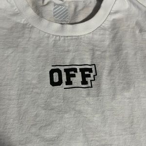 OFF-WHITE MENS WHITE T-SHIRT